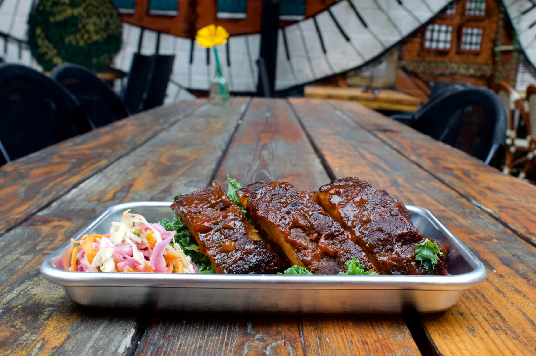 Barbecue ribs at Rustik Tavern